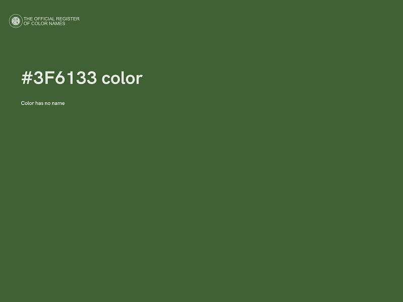 #3F6133 color image