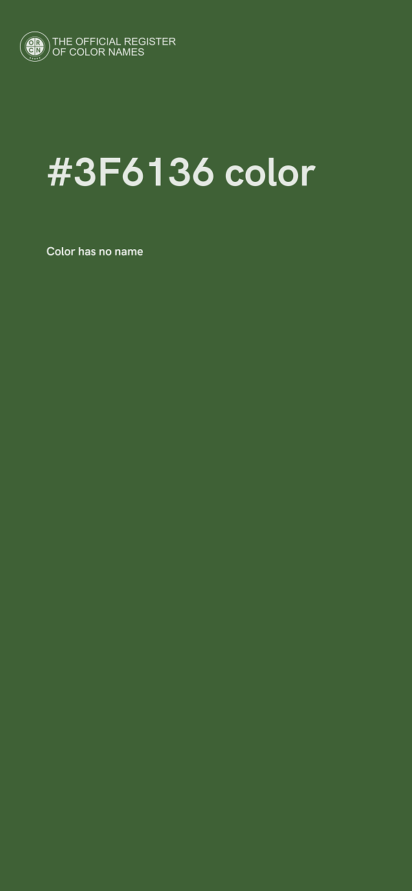 #3F6136 color image