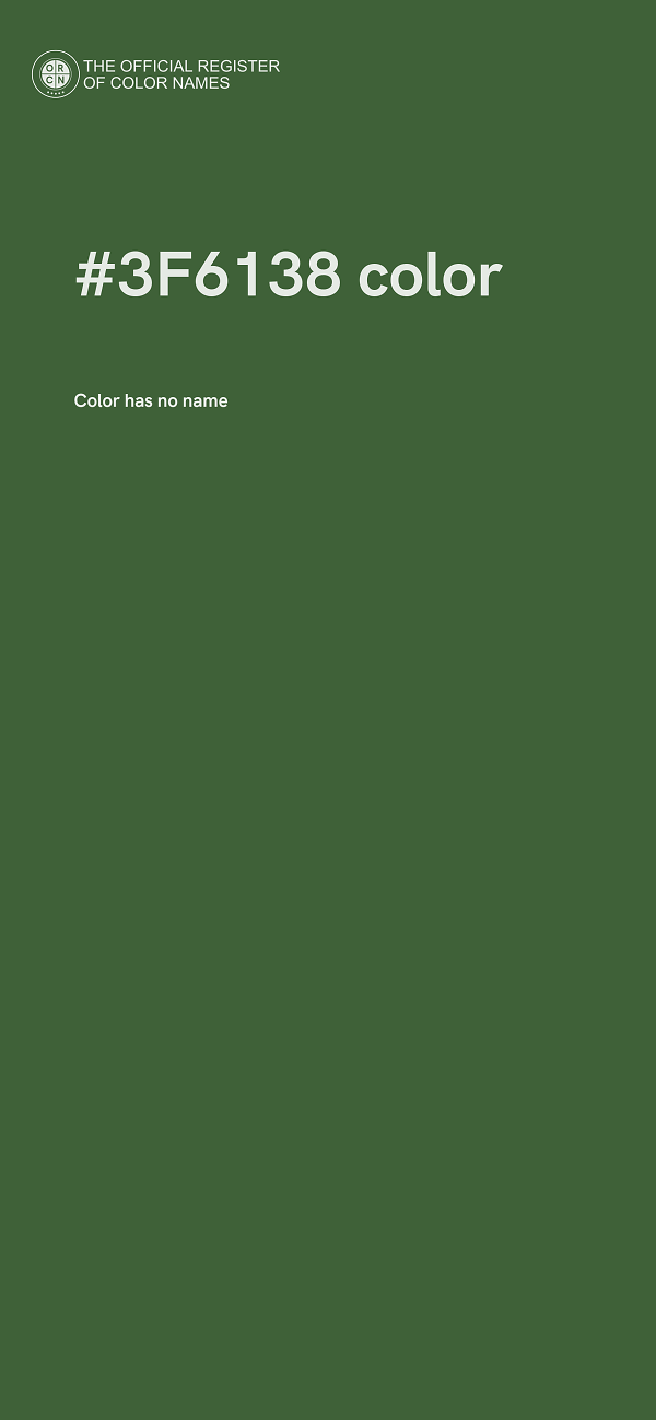 #3F6138 color image