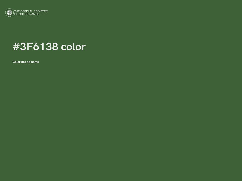 #3F6138 color image