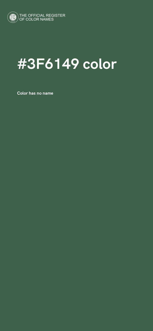 #3F6149 color image