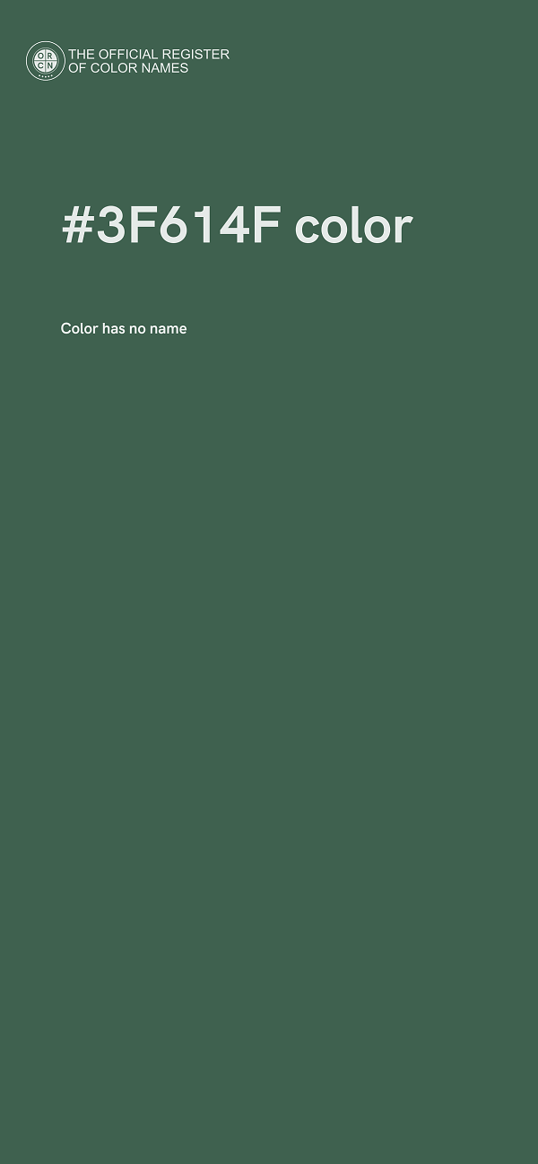 #3F614F color image