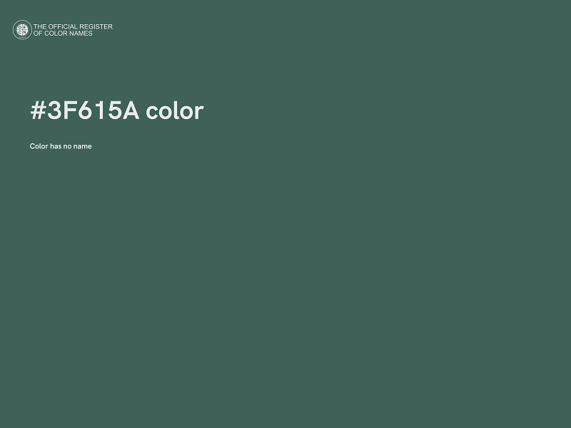 #3F615A color image