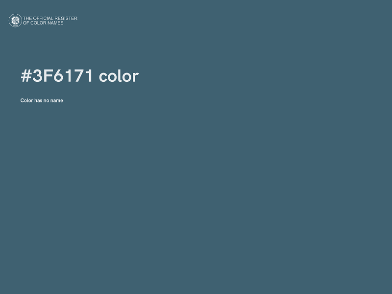 #3F6171 color image