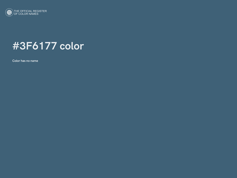 #3F6177 color image