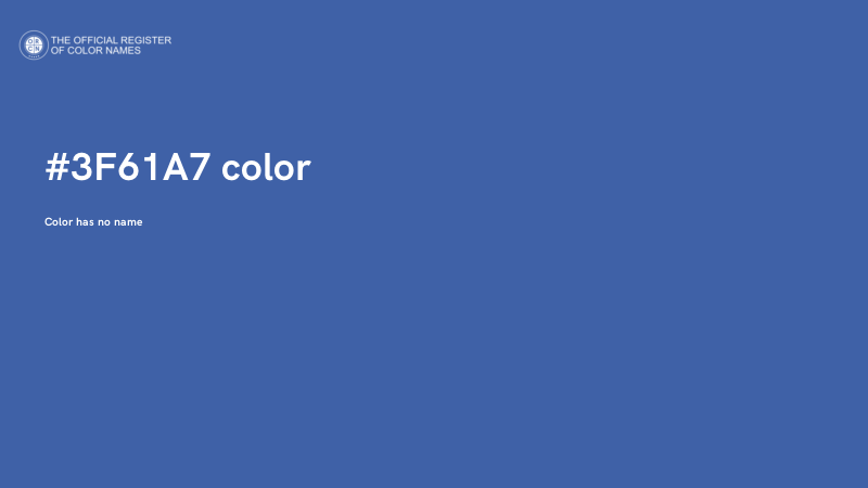 #3F61A7 color image
