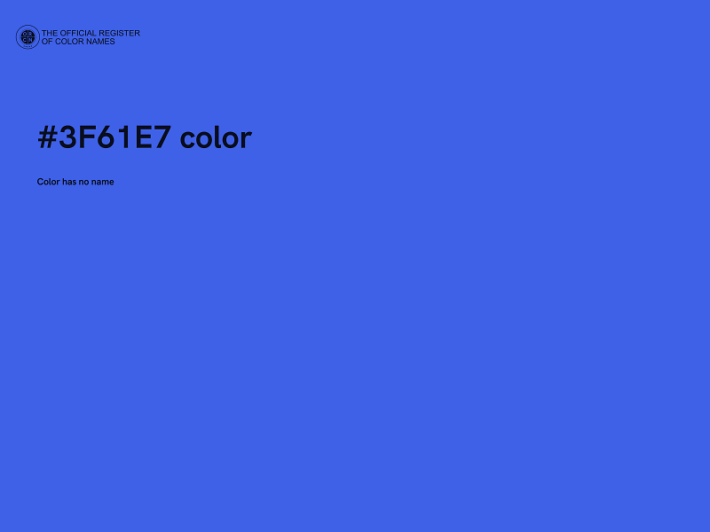 #3F61E7 color image