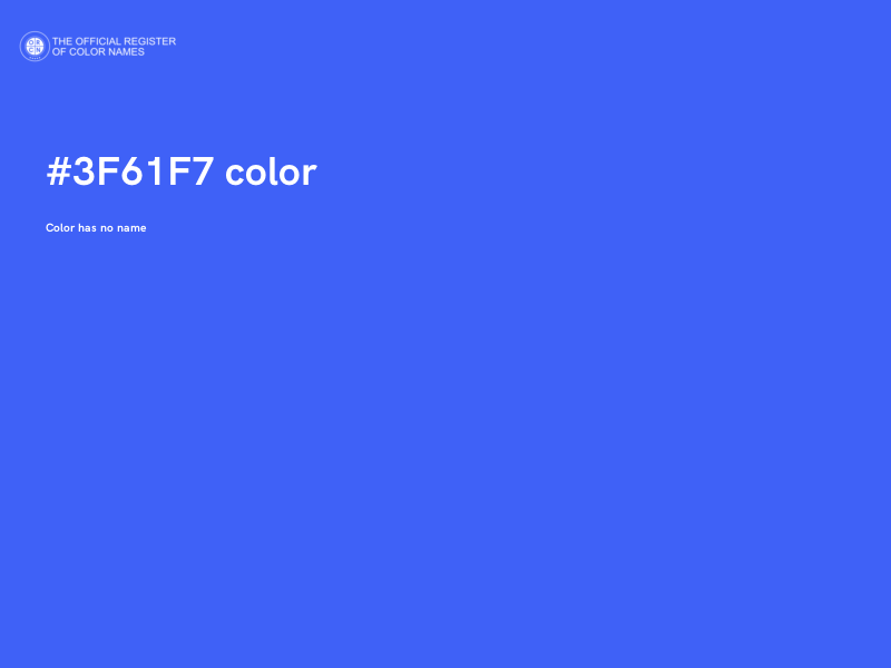 #3F61F7 color image