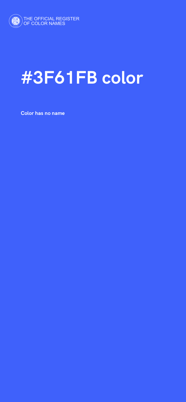 #3F61FB color image