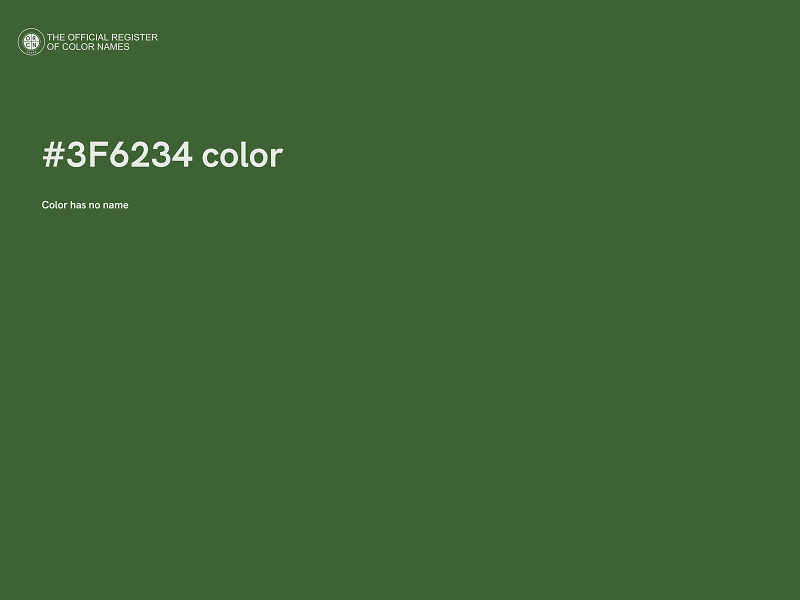 #3F6234 color image