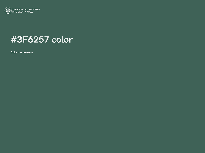 #3F6257 color image