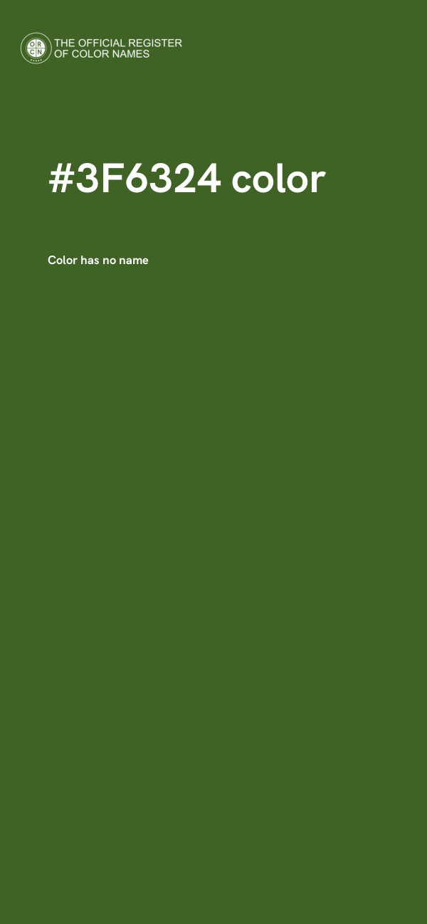 #3F6324 color image