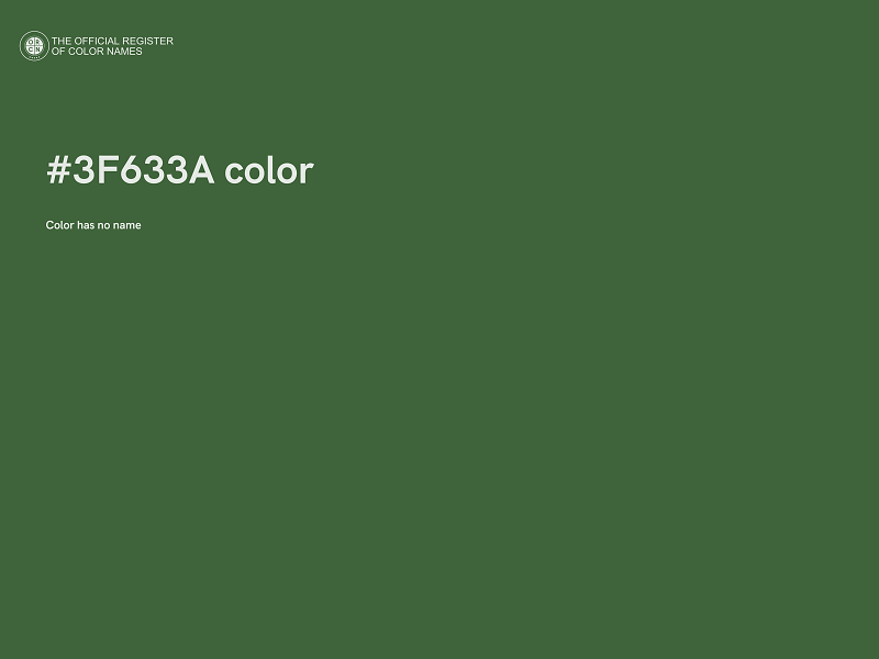 #3F633A color image