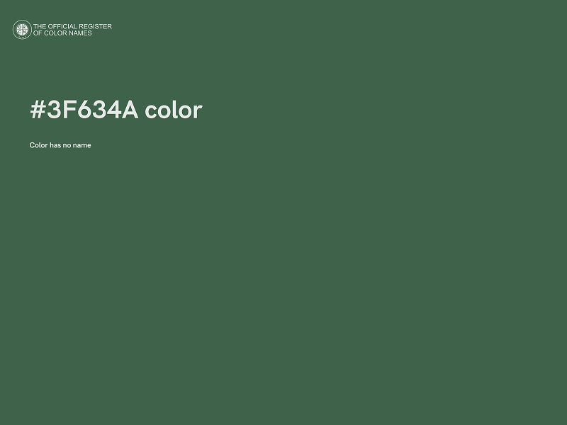 #3F634A color image