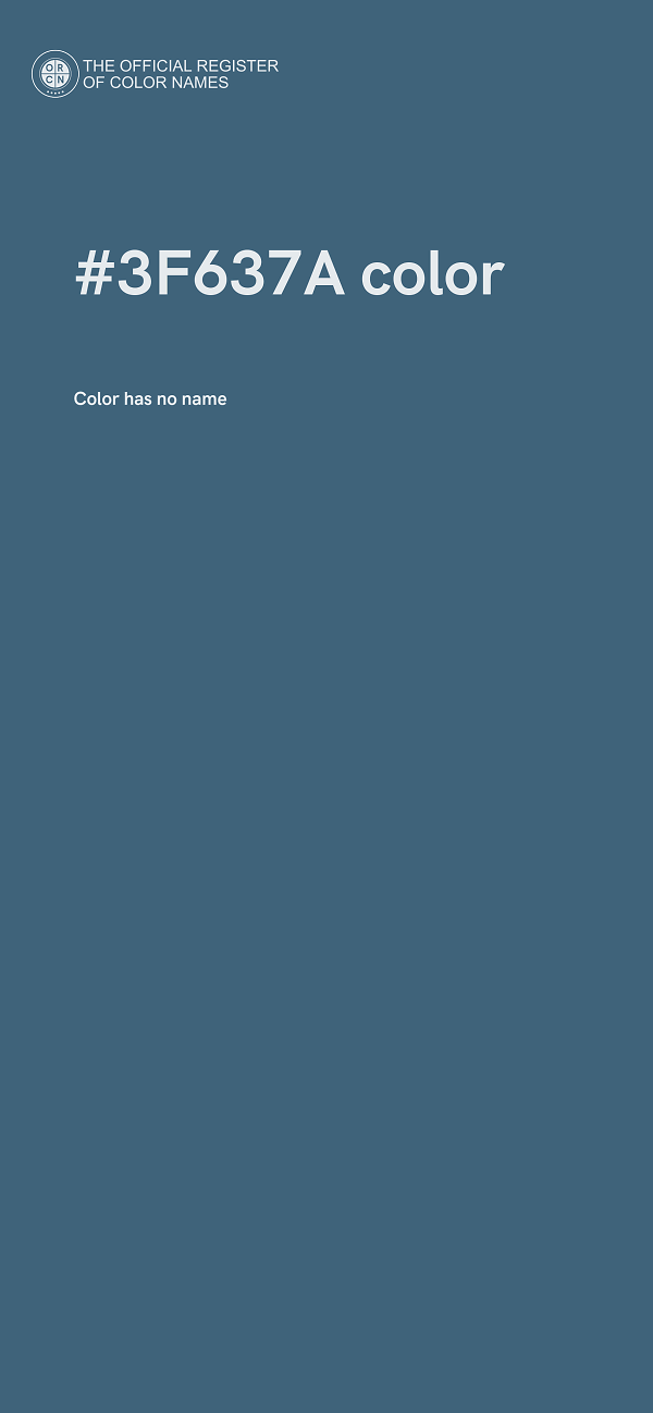 #3F637A color image