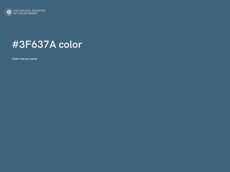 #3F637A color image