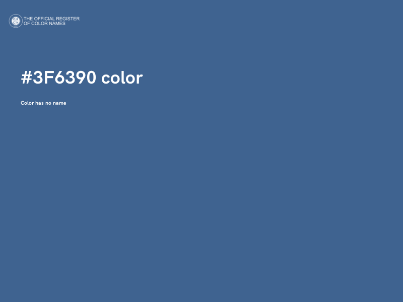 #3F6390 color image