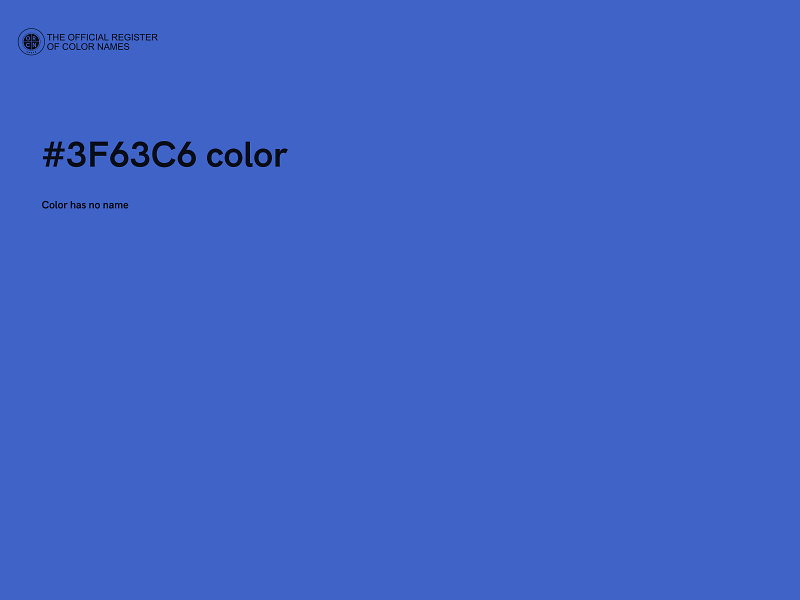 #3F63C6 color image