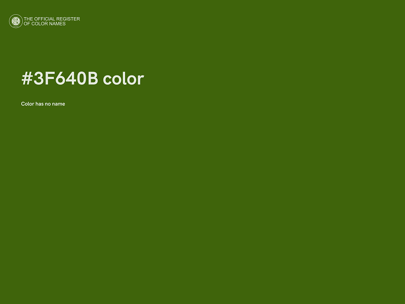 #3F640B color image