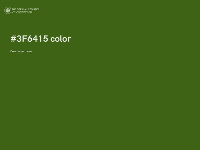 #3F6415 color image