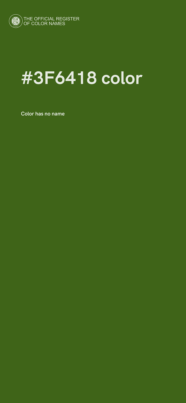 #3F6418 color image