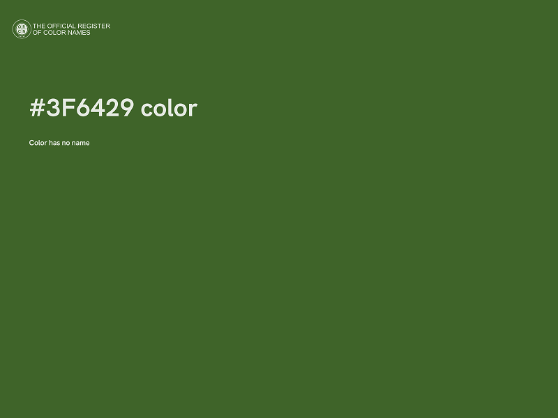 #3F6429 color image