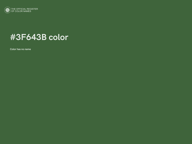 #3F643B color image