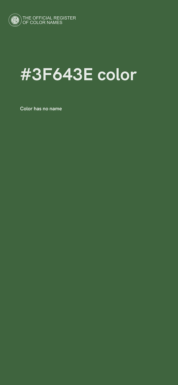 #3F643E color image