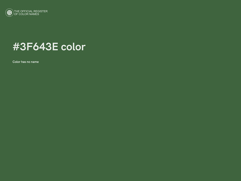 #3F643E color image