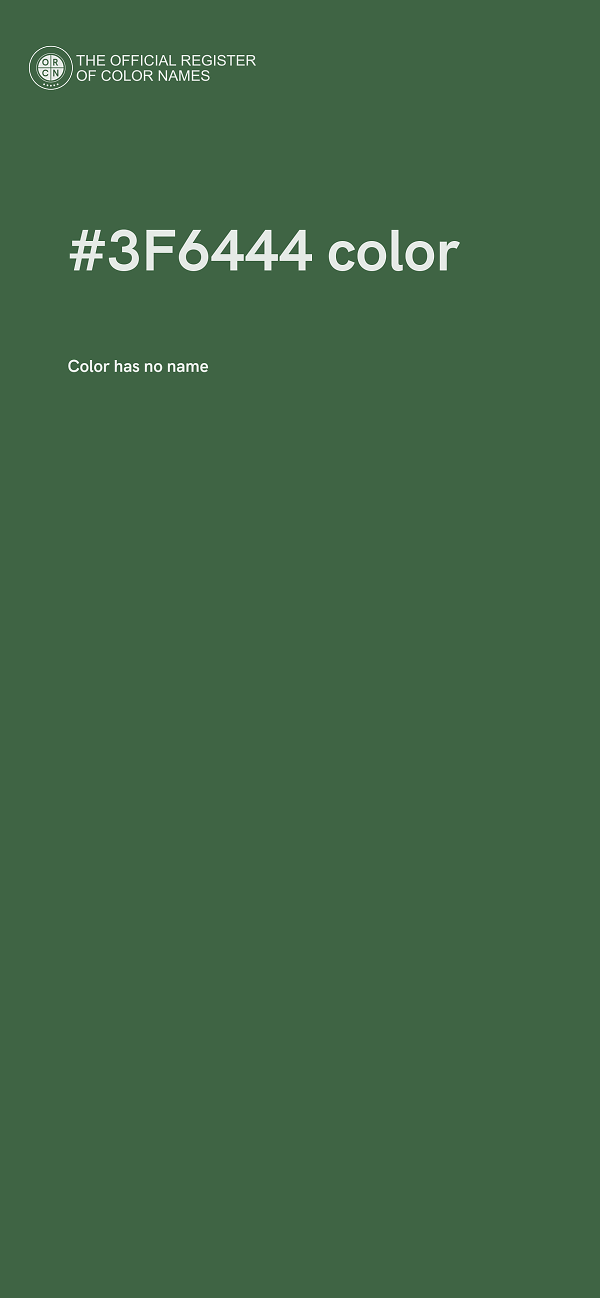#3F6444 color image