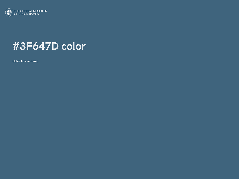 #3F647D color image
