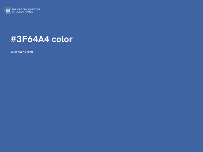#3F64A4 color image