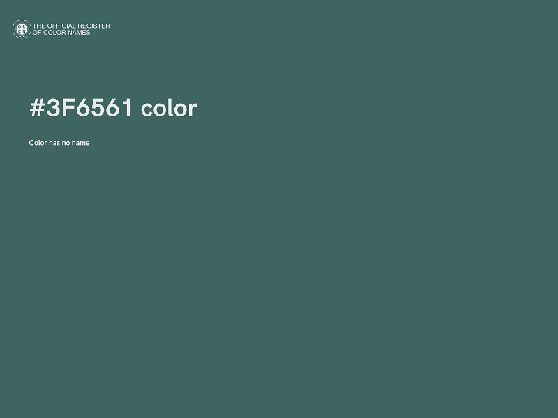 #3F6561 color image