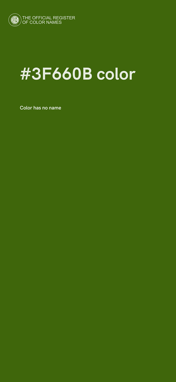 #3F660B color image