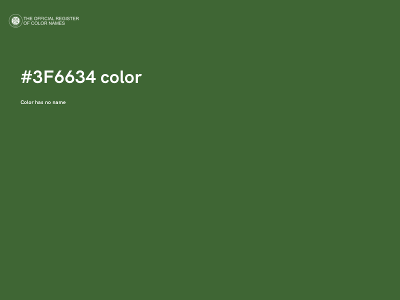 #3F6634 color image