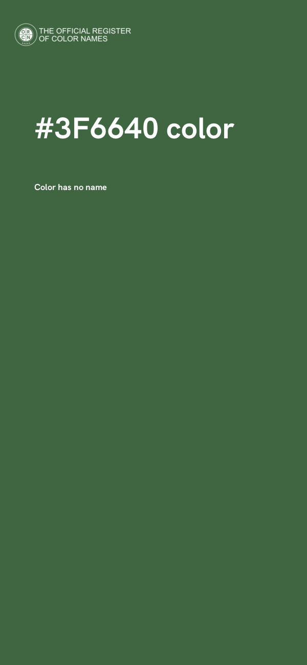 #3F6640 color image