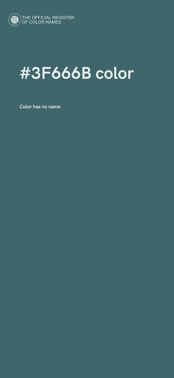 #3F666B color image