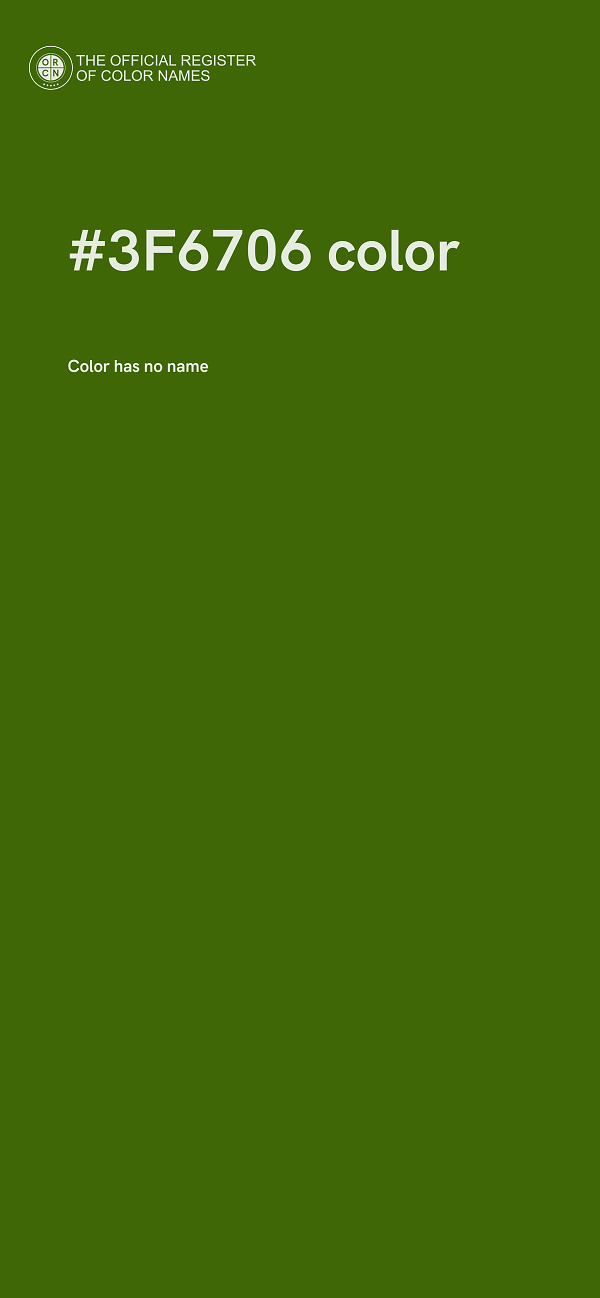 #3F6706 color image