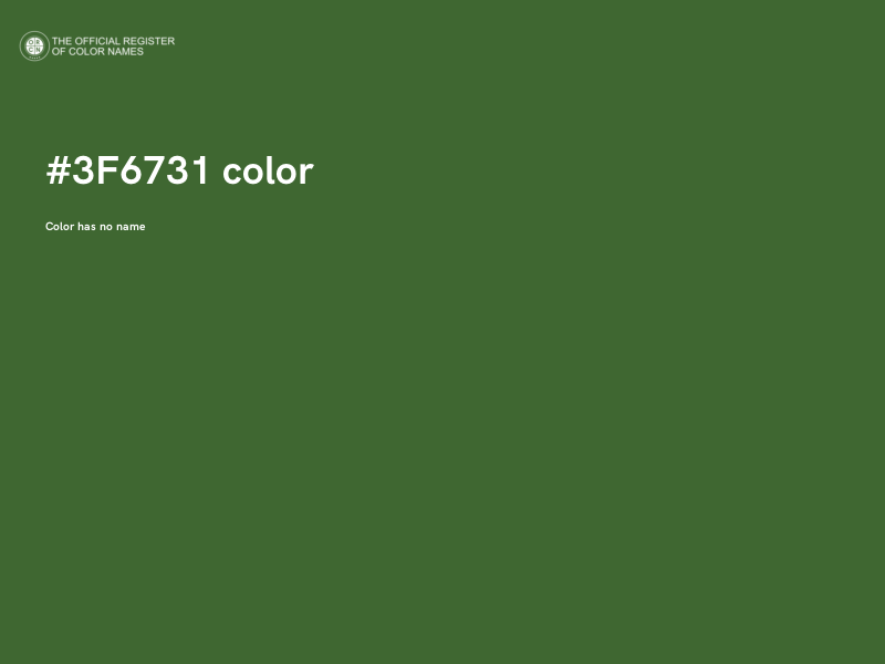 #3F6731 color image