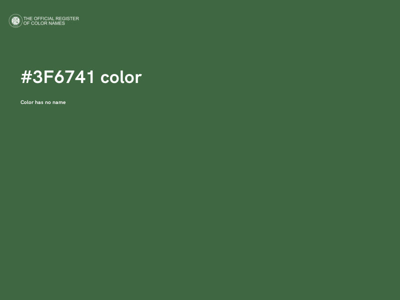 #3F6741 color image