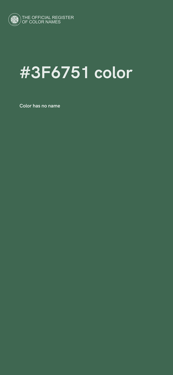 #3F6751 color image