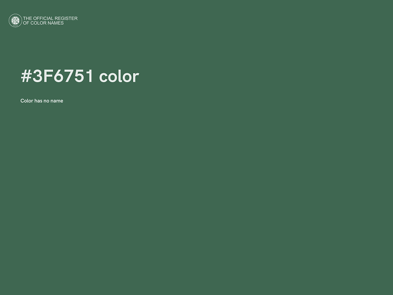 #3F6751 color image