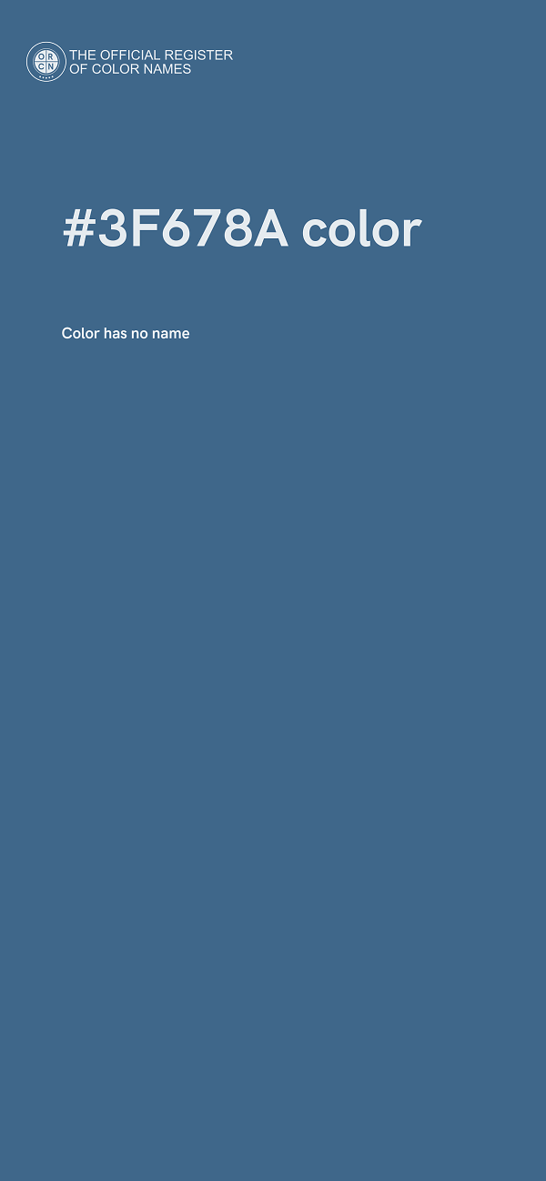 #3F678A color image