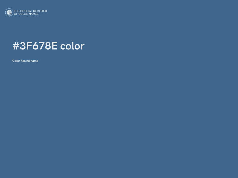 #3F678E color image
