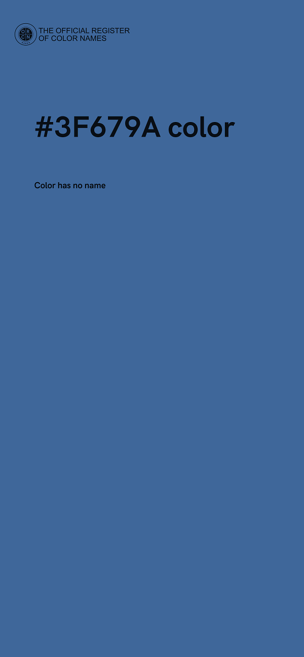 #3F679A color image