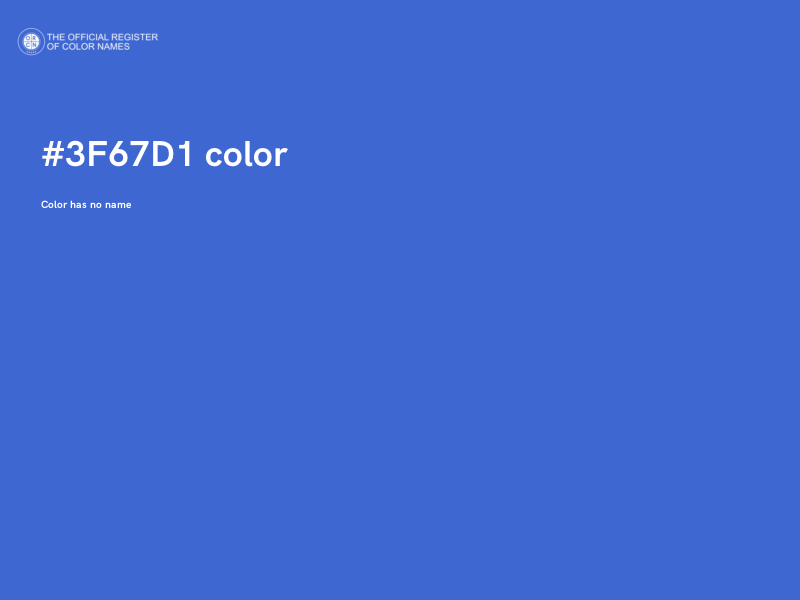 #3F67D1 color image