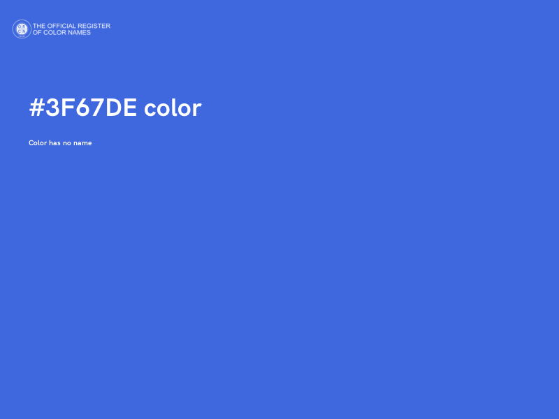 #3F67DE color image