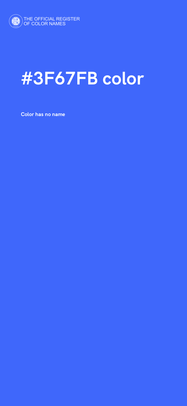 #3F67FB color image