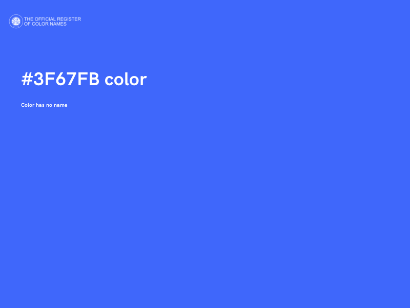 #3F67FB color image