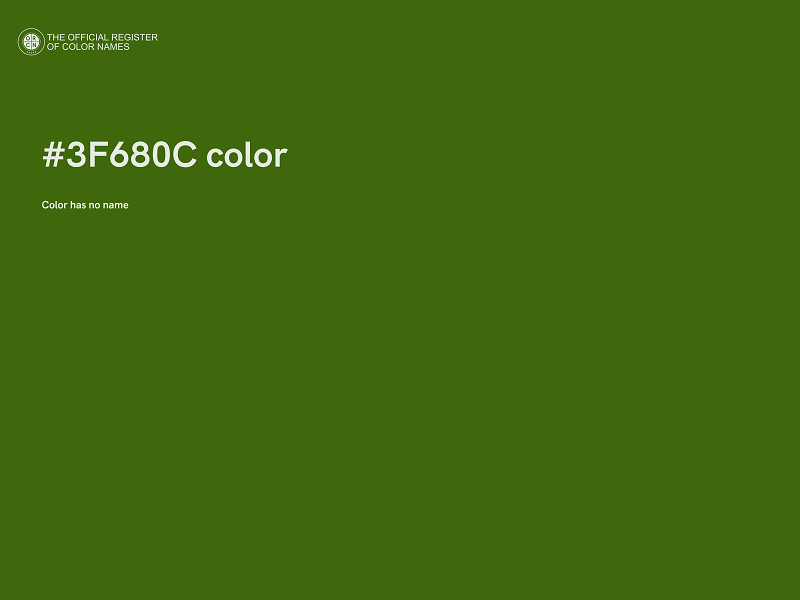 #3F680C color image